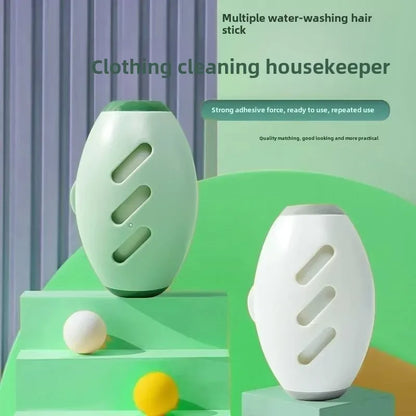 1 unidade de rolo adesivo reutilizável e lavável para remover pelos e pelos de roupas, animais de estimação e móveis, economizando tempo na limpeza.