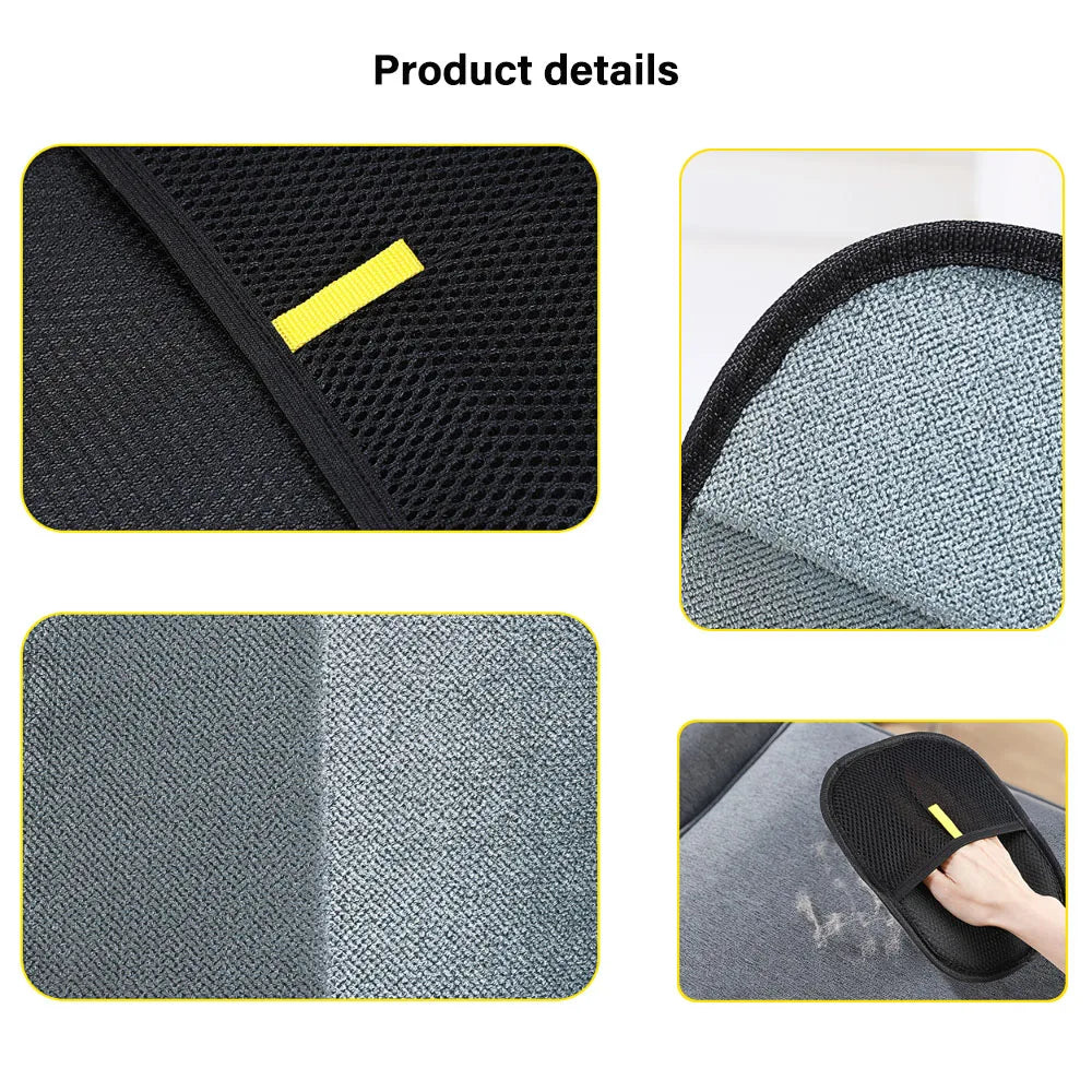 Luvas reutilizáveis antiestáticas para remoção de pelos de animais de estimação, luvas de dupla face para higiene de animais, removem pelos de carpetes.