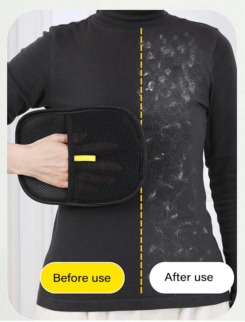 Luvas reutilizáveis antiestáticas para remoção de pelos de animais de estimação, luvas de dupla face para higiene de animais, removem pelos de carpetes.